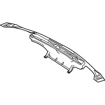 AH6Z-18490-A Ford Defroster Duct Illustration 1 of 1