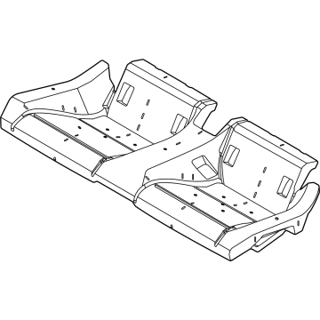Ford PR3Z-6363840-D Pad - Rear Seat Cushion PR3Z-6363840-D Ford Pad - Rear Seat Cushion Illustration 1 of 1