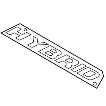 Ford 5M6Z-7842528-AA Name Plate