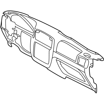 Ford 2L2Z-7804320-DAF Instrument Panel, Black 2L2Z-7804320-DAF Ford Instrument Panel, Black Illustration 1 of 1