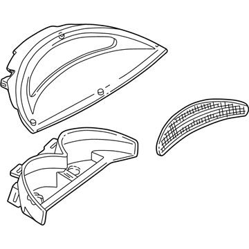 Mercury YF1Z13A613BAA Lamp Assembly Rear High Mount