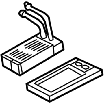 Ford H2MZ-18476-Y Heater Assembly - Less Radiator