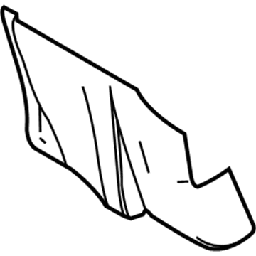 Ford 7W1Z-9A032-C Heat Shield, Passenger Side 7W1Z-9A032-C Ford Heat Shield, Passenger Side Illustration 1 of 1