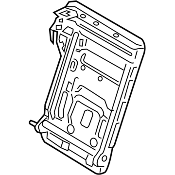 Ford DU5Z-96613A38-D Seat Back Frame, Rear Passenger Side DU5Z-96613A38-D Ford Seat Back Frame, Rear Passenger Side Illustration 1 of 1