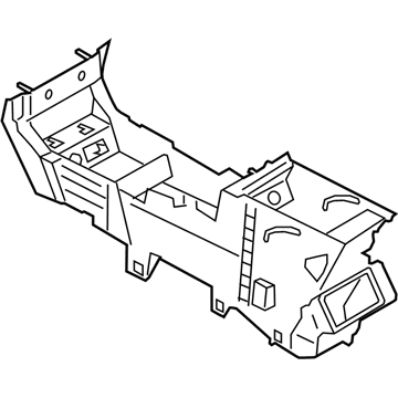 Ford FJ7Z-78045B30-AA Console Base FJ7Z-78045B30-AA Ford Console Base Illustration 1 of 1