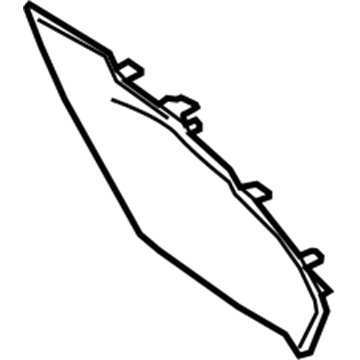Ford EJ7Z-7804608-AE Lower Trim, Passenger Side EJ7Z-7804608-AE Ford Lower Trim, Passenger Side Illustration 1 of 1