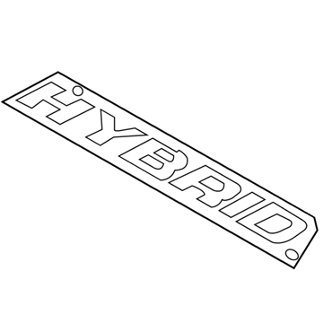 Mercury 6E6Z-7842528-A Name Plate