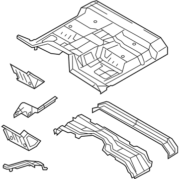 Ford BC3Z-2511000-A Pan Assembly - Floor