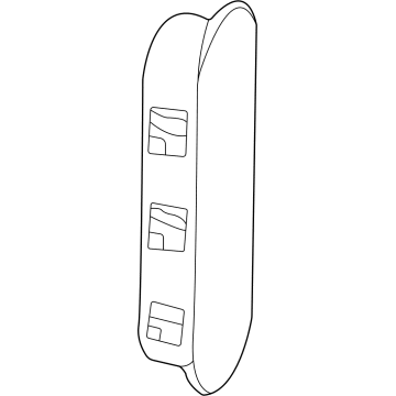 Ford FL3Z-13D712-A Blank Cover, Rear FL3Z-13D712-A Ford Blank Cover, Rear Illustration 1 of 1