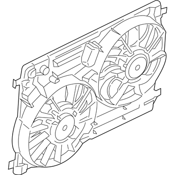 Ford EJ7Z-8C607-G Motor And Fan Assembly - Engine Cooling