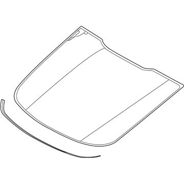Ford JR3Z-6342006-B Glass - Back Window