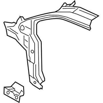 Ford JT1Z-6102504-J Pillar - Front Body