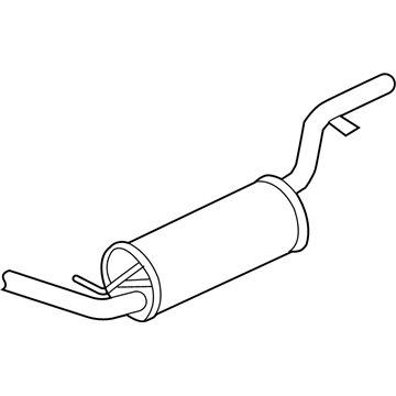 Ford 5S4Z-5230-BA Muffler Assembly - Front