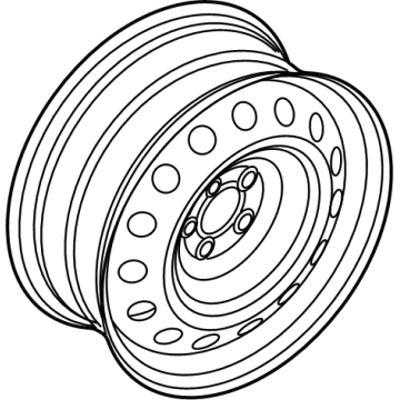 Ford NZ6Z-1015-A Wheel Assembly