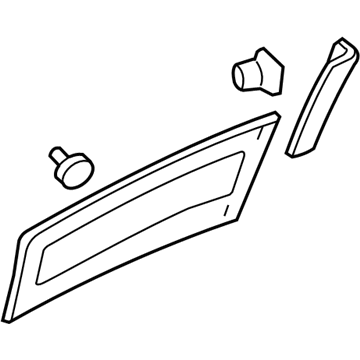 Ford YL8Z-78101A04-FAB Molding - Door Outside