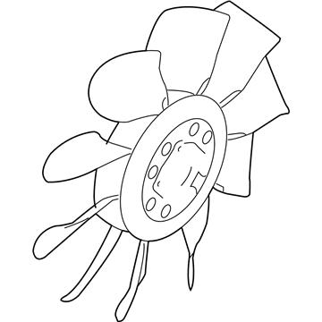 Ford 7C3Z-8600-B Fan Assembly