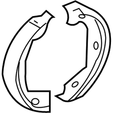 Ford 5L8Z-2A753-AA Shoe And Lining Assembly