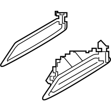 JL1Z-7843400-A Ford Trim Molding Illustration 1 of 1