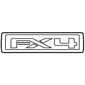 JL1Z-7842528-A Ford Nameplate, Rear Illustration 1 of 1