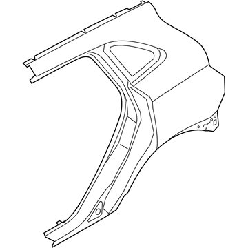 Lincoln EJ7Z-7827840-A Panel - Body Side - Rear