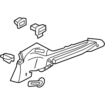 G1EZ-5846808-AA Ford Upper Trim Panel, Rear Center Passenger Side Illustration 1 of 1