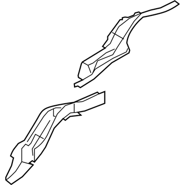 Ford DG1Z-5410124-A Rear Rail Assembly, Passenger Side DG1Z-5410124-A Ford Rear Rail Assembly, Passenger Side Illustration 1 of 1