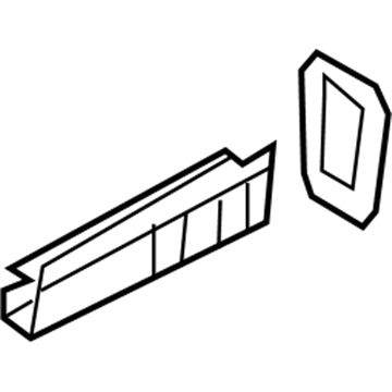 Ford 8A5Z-5410456-A Rail Extension, Rear Passenger Side 8A5Z-5410456-A Ford Rail Extension, Rear Passenger Side Illustration 1 of 1