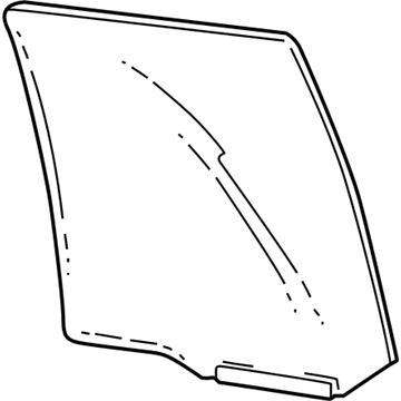 Ford F77Z-7825712-AA Glass And Channel Assembly