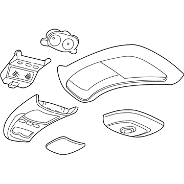Mercury YL2Z-78519A70-AAA Console Assembly - Overhead