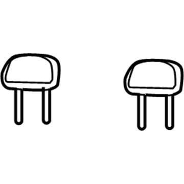 3F2Z-16611A08-JAC Ford Headrest, Rear Illustration 1 of 1