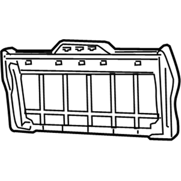 3F2Z-17613A38-AA Ford Seat Back Frame, Rear Illustration 1 of 1
