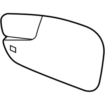 Ford BE8Z-17K707-D Glass Assembly - Rear View Outer Mirror