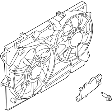 Ford DA8Z-8C607-B Motor And Fan Assembly - Engine Cooling