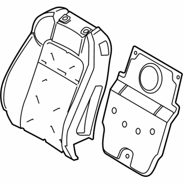 PR3Z-6364810-B Ford Pad - Seat Back Illustration 1 of 1