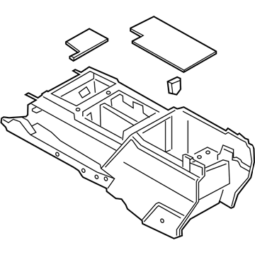 Ford F-250 Super Duty Center Console Base - HC3Z-25045A36-CA