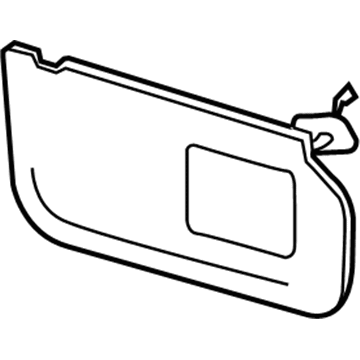 Ford 8C3Z-2604104-AC Visor Assembly - Sun