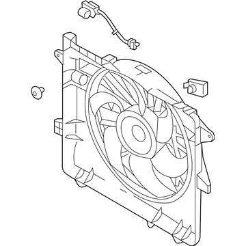 Ford DR3Z-8C607-D Motor And Fan Assembly - Engine Cooling
