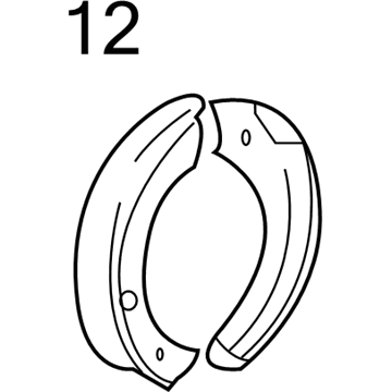Ford 7L1Z-2A753-A Kit - Brake Shoe And Lining