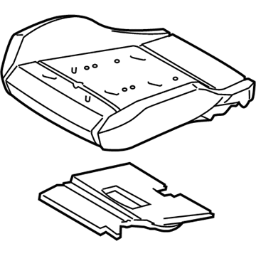 Ford FR3Z-63632A22-B Cover And Pad - Front Seat Back