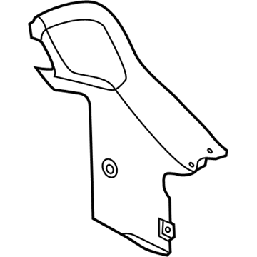 CV6Z-54312A15-AA Ford Corner Trim, Rear Driver Side Illustration 1 of 1