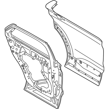 Ford NB5Z-7824630-A Door Assembly - Rear
