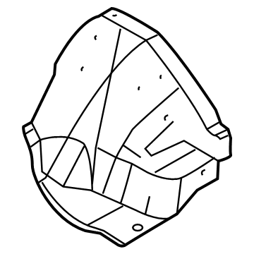 Ford 9C2Z-16060-A Apron Assembly - Front Fender