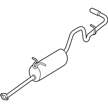 Ford 7L5Z-5230-D Muffler And Pipe Assembly