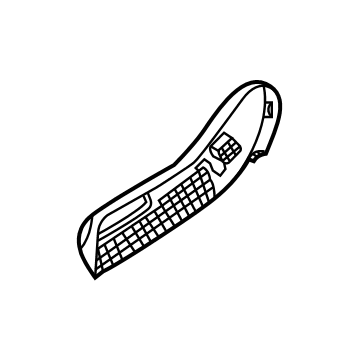 GD9Z-5462186-AE Ford Outer Finish Panel, Passenger Side Illustration 1 of 1