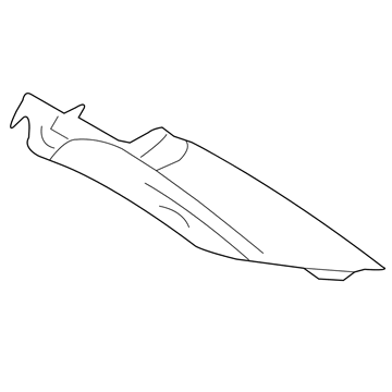 Ford 5G1Z-5429004-AAA Upper Trim Panel, Rear Passenger Side 5G1Z-5429004-AAA Ford Upper Trim Panel, Rear Passenger Side Illustration 1 of 1