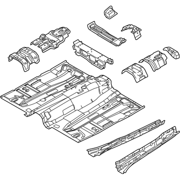 Ford CP9Z-5411135-A Pan Assembly - Floor