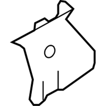 9L8Z-7831004-AB Ford Upper Quarter Trim, Camel, Rear Passenger Side Illustration 1 of 1