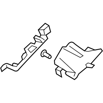 Ford GD9Z-17F827-A Exhaust Duct, Passenger Side GD9Z-17F827-A Ford Exhaust Duct, Passenger Side Illustration 1 of 1