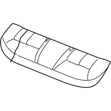 Ford 1F1Z-54600A88-AA Pad - Rear Seat Cushion