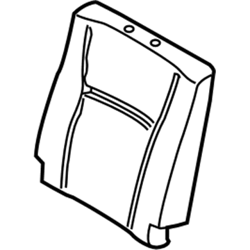 FL3Z-1666800-B Ford Seat Back Pad, Rear Passenger Side Illustration 1 of 1